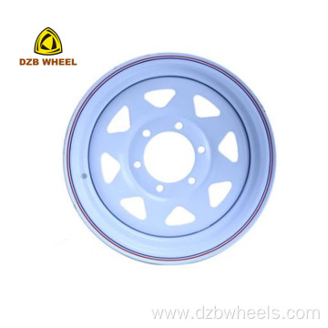 R16 8 Soft Trailer Wheel 6x139.7 Chrome Rims